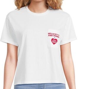 Hello Kitty And Friends X Care Bears Skimmer T-Shirt Juniors’ White Size 11-13